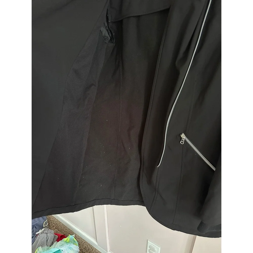 Jessica Simpson Womens Black Hooded Softshell‎ Jacket Fleece Lined Small